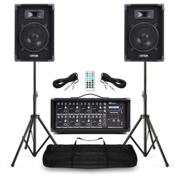 Max Complete PA Band Set s reproduktory, powermixem a stojany