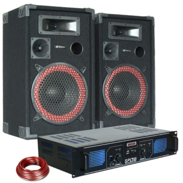 Max 700W DJ PA Set reproduktorů se zesilovačem