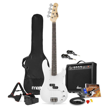 Max GigKit Bezdrátový baskytarový set bílý