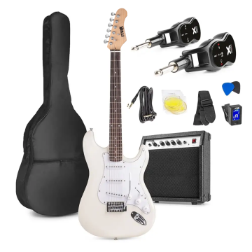 Max GigKit Bezdrátový kytarový set bílý