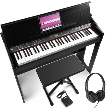 Max RhapsodyDP61 Set digitálního piana s pedálem, sluchátky a stoličkou