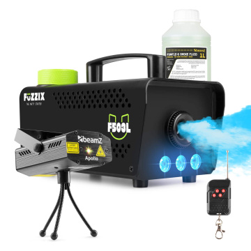 Fuzzix F503L Set výrobníku mlhy s disco laserem a standardní náplní 1L