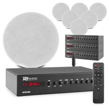 Power Dynamics Multiroom 4-zone Set 8ks reproduktorů se 4ks zesilovačů