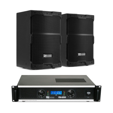 Power Dynamics PDY210 Pasivní set reproduktorů se zesilovačem - Ideální pro gastronomii - 10 palců - 800W