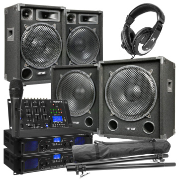 Max 1215 Kompletní DJ Set včetně Bluetooth mixeru - 2.2 DJ set - 2200W
