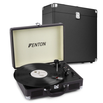 Fenton RP115C gramofon s Bluetooth a odpovídajícím kufříkem - Černý