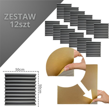DNA AM4 GY akustický panel sada 12 ks šedý