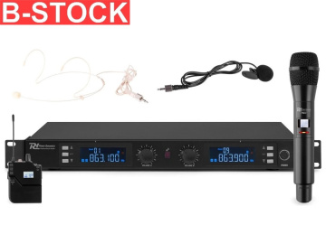 Power Dynamics PD632C Bezdrátový UHF mikrofonní systém Combi B-stock