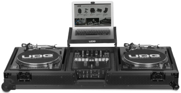 UDG Ultimate Flight Case Set Multi Format Turntable Battle & 10”/12” Mixer Black Plus