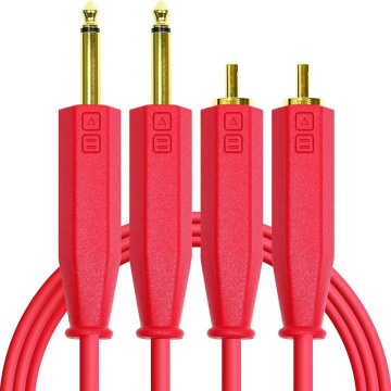 DJ TechTools Chroma Cable RCA-6,3 TS Red