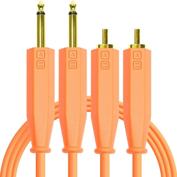 DJ TechTools Chroma Cable RCA-6,3 TS Orange