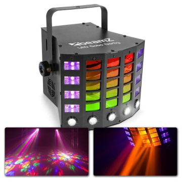 BeamZ Gobo Derby s UV a Strobo
