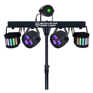LIGHT4ME LED Beam PAR Derby Laser MEGA SET